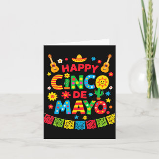 Glada cinco de mayo kläder män kvinnor barn kort