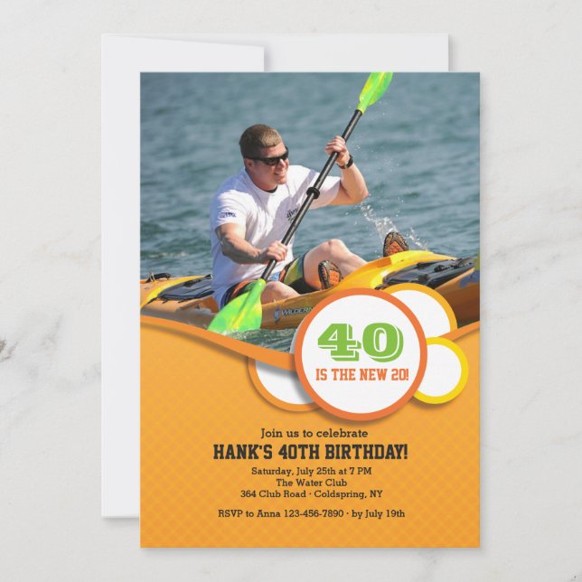 Glada Cirklar Foto Inbjudan (Framsida)