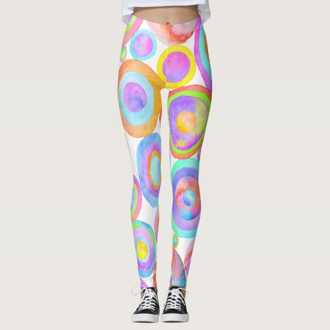Glada cirklar leggings (Framsida)