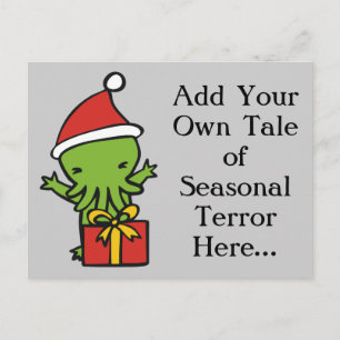 Glada Cthulmas Helg Vykort