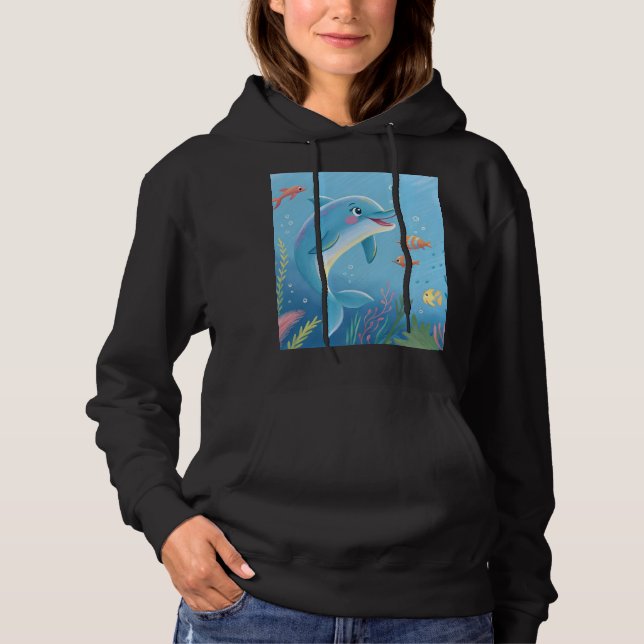 Glada delfinögonblick t shirt (Framsida)