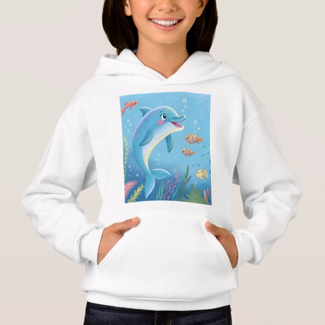 Glada delfinögonblick t shirt (Framsida)