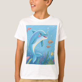 Glada delfinögonblick t shirt