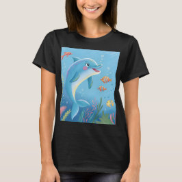 Glada delfinögonblick t shirt