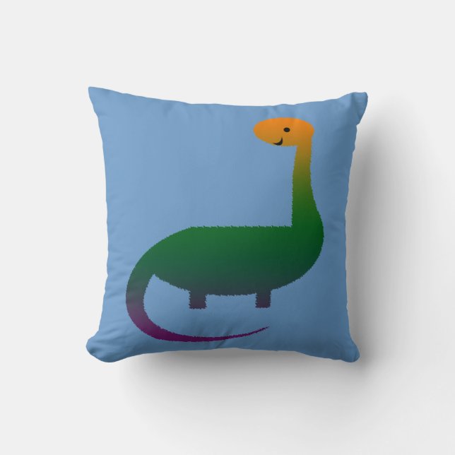 Glada dinosauriebarn kastkudde kudde (Framsida)