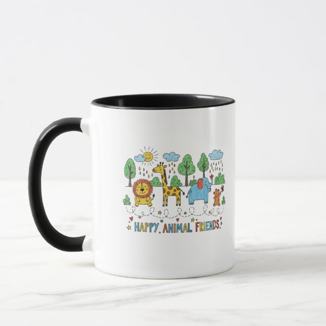 Glada Djurvänner Mugg (Vänster)