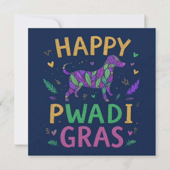 Glada fettisdagen Mardi gras (Framsida)