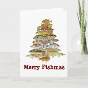 Glada Fishmas Helgkort