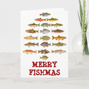 Glada Fishmas Helgkort