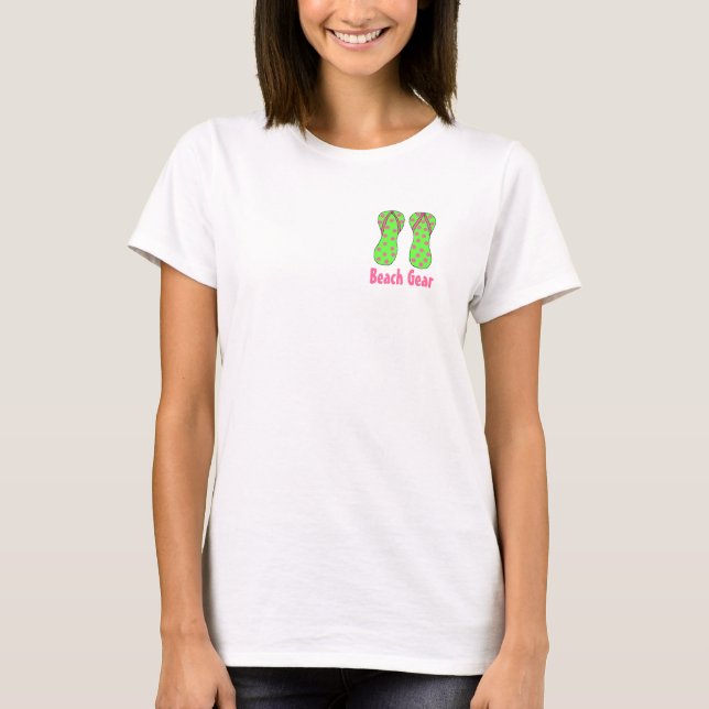 Glada flipflops t-shirt (Framsida)