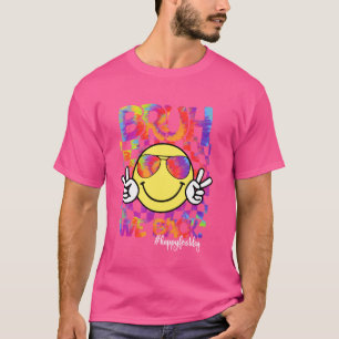 Glada Första Dagen Leende Ansikte Sommar Bruh Vi Ä T Shirt
