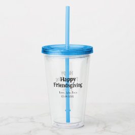 Glada friendsgiving lägg till namn med kärlek datu take away mugg