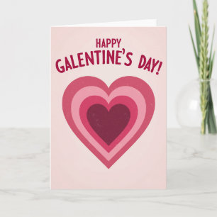 Glada Galentines Day Lagerformat Hjärtkort Kort
