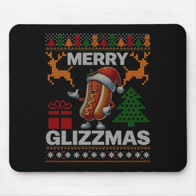 Glada Glizzmas -jul Glizig matchande familj Ug Musmatta (Framsidan)