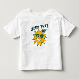 Glada gula solglasögon sommar sol semester t shirt