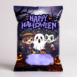 Glada Halloween Chipspåse Omslag Festgåvor Anteckningsblock