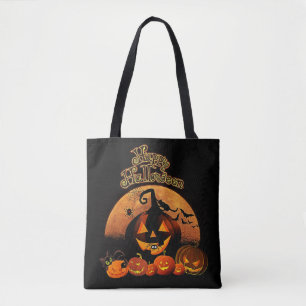 glada Halloween-pumpor Tygkasse