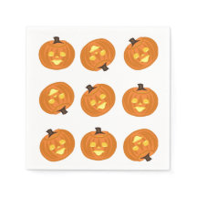 Glada Halloween tema servetter
