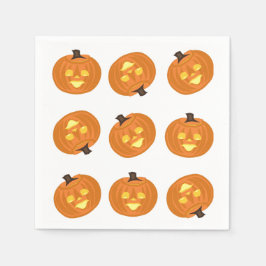 Glada Halloween tema servetter