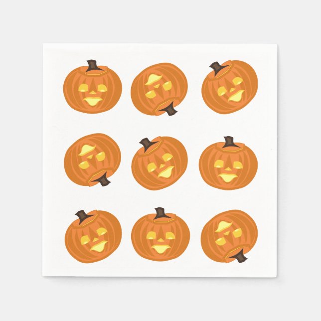 Glada Halloween tema servetter (Framsidan)