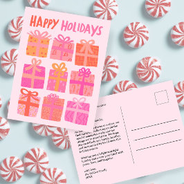 GLADA HELGDAGAR Gåvor Presenter Jul Anpassad Vykort