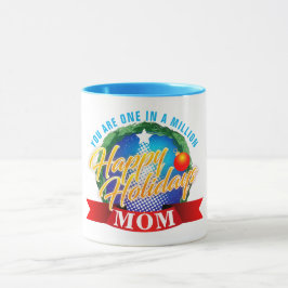 Glada helger / En av en miljon MOM (din text) Mugg