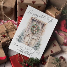 Glada helger Firma Från vårt hem till ditt QR Julkort