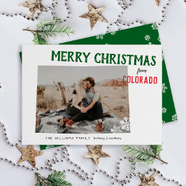 Glada helger från Colorado Photo Julkort