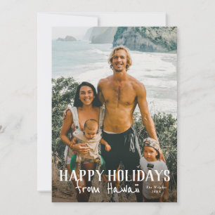 Glada helger från Hawaii foto semesterkort Kort