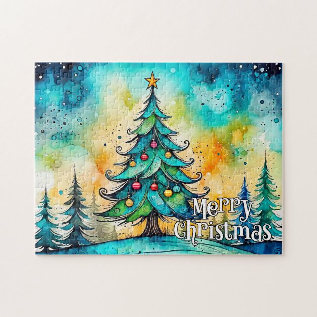 Glada helger | God jul, alla Pussel (Horisontell)