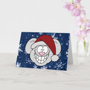 Glada helger God Jul Santa Mus Kort