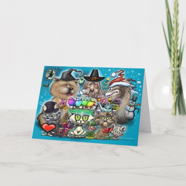 Glada helger kort (Framsida)