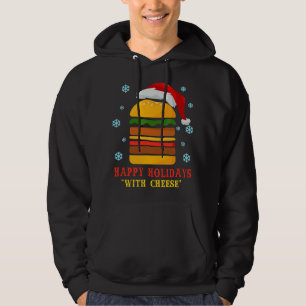 Glada helger med ost Cheeseburger Hamburger Hoodie