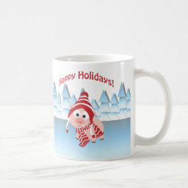 Glada helger! Vintergris Kaffemugg