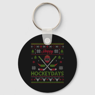 Glada Hockeydagar Cool Hockey Jul Sliter Ut Nyckelring