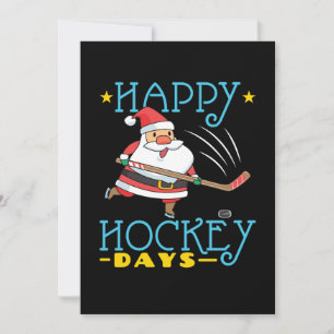 Glada Hockeydagar Jul Tomte Julkort