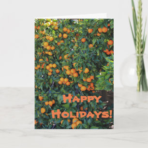 Glada högtider Apelsin Greeting Card Helgkort
