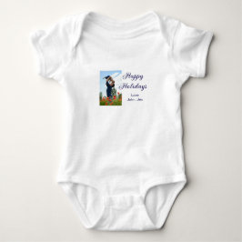 Glada högtider far son jul familj presenter m t shirt