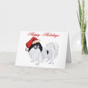 Glada högtider för Japanese Chin Helgkort