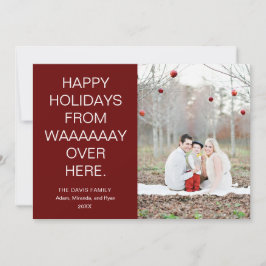 Glada högtider från andra sidan med foto julkort