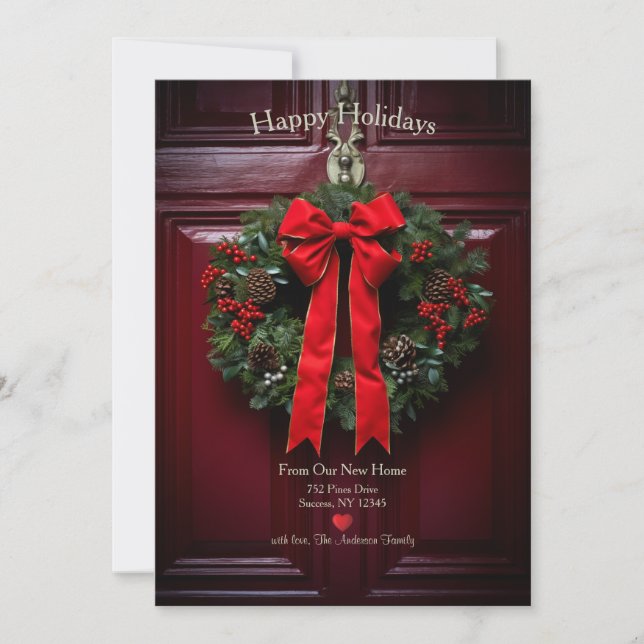 Glada högtider från nya hemmet julkort (Framsida)