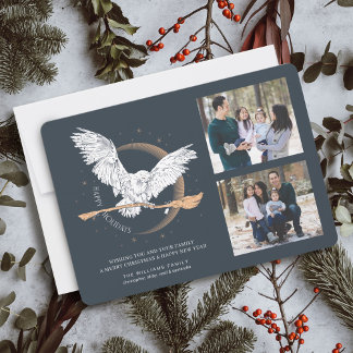 Glada högtider Hedwig-leverans | Familjefotokort Inbjudningar