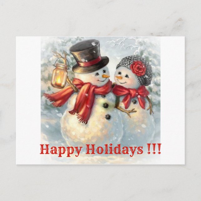 Glada Högtider !!! Helg Vykort (Framsida)