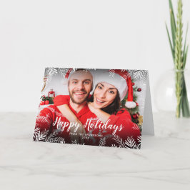 Glada högtider Julgrönt Foto Helgkort