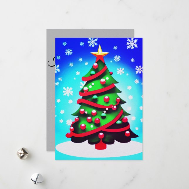 Glada högtider  julkort (Fram/Back In Situ)