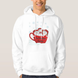 Glada högtider Marshmallow-familj Hoodie