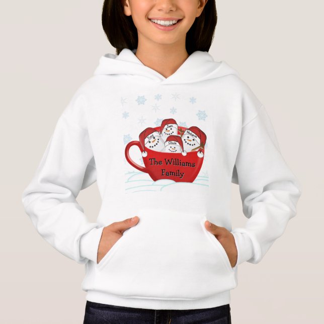 Glada högtider Marshmallow-familj T Shirt (Framsida)