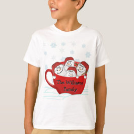 Glada Högtider Marshmallow Familj T Shirt