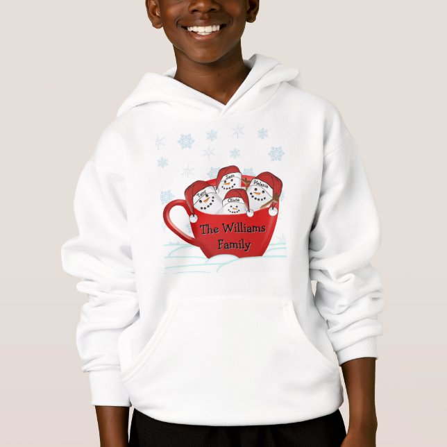 Glada högtider Marshmallow-familj T Shirt (Framsida)