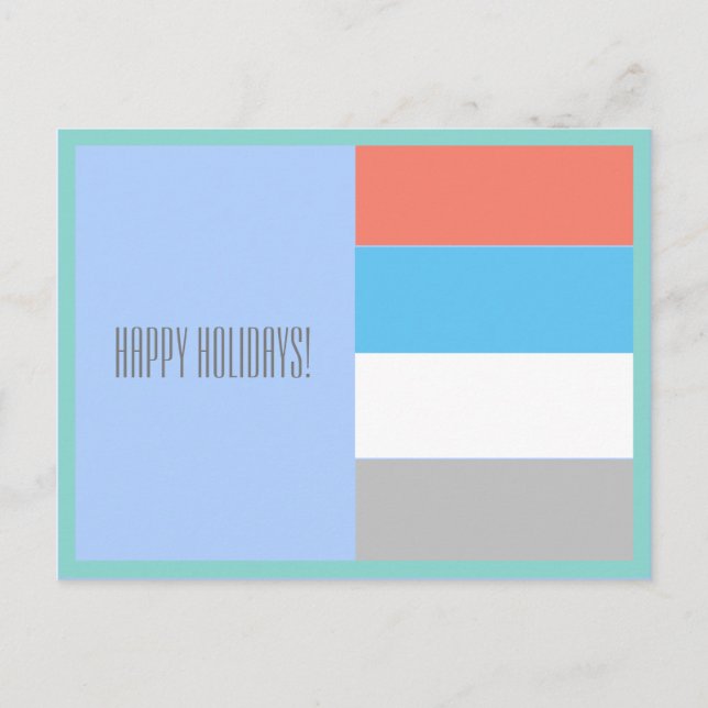 Glada högtider Minimalism Geometri Julkort Helg Vykort (Framsida)